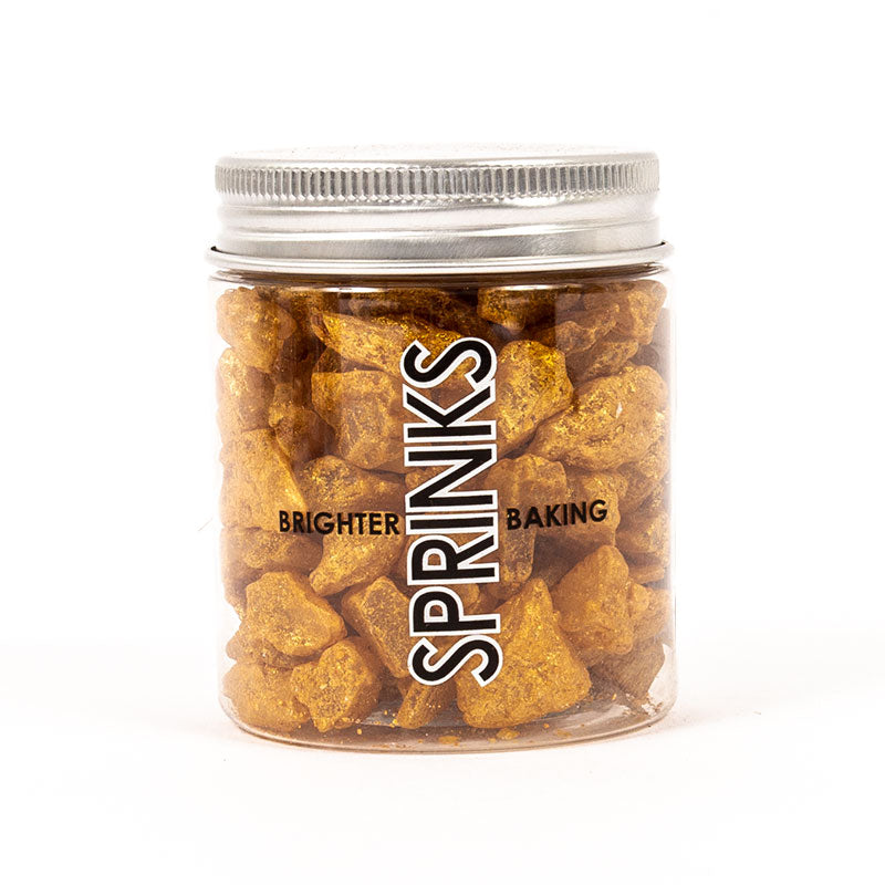 GOLD Large Rock Sugar Sprinkles (75g) - by Sprinks