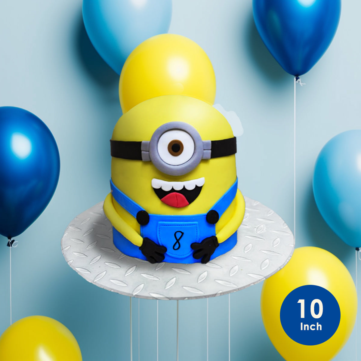 Food Presentation Board (CHECKER PLATE) - 10"" ROUND