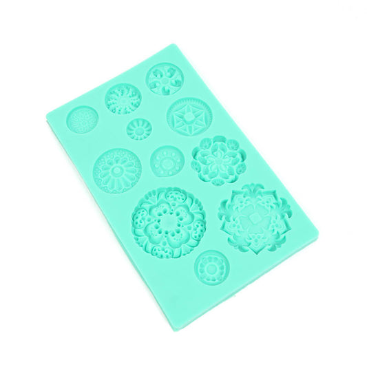 Silicone Mould - LARGE MEDALLIONS