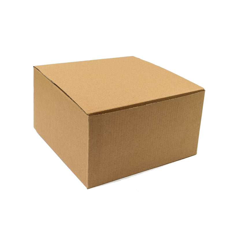 BROWN 8"" Pop Up Cake Box