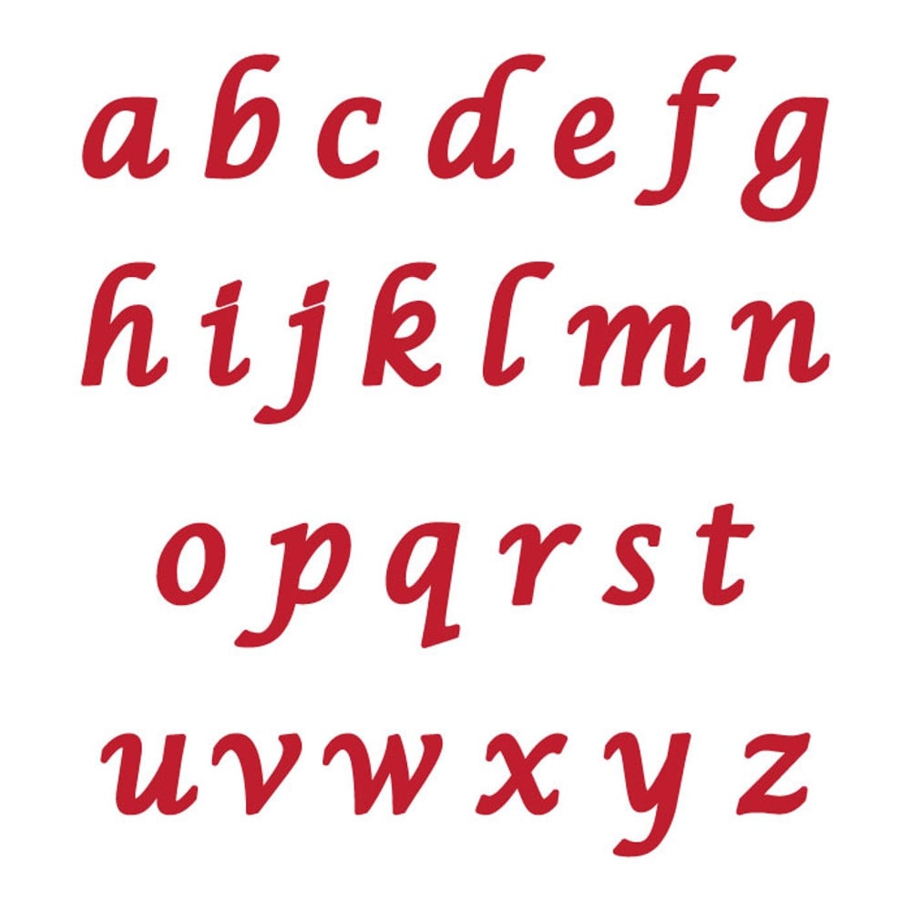 LOWERCASE CALLIGRAPHY Flexabet Onlay - Marvelous Molds