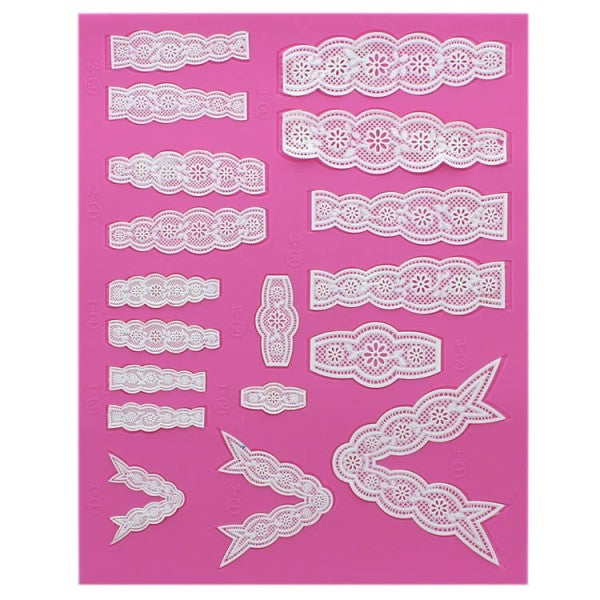 VINTAGE BOWS 3D Cake Lace Mat - by Claire Bowman