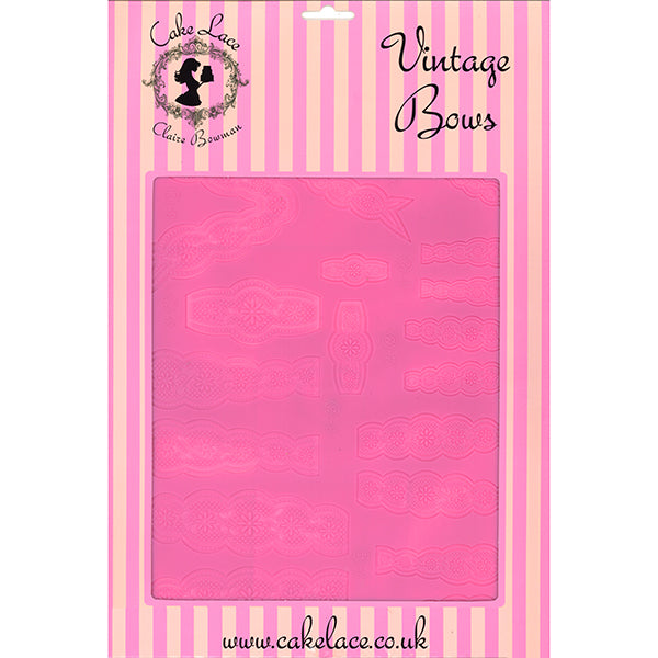 VINTAGE BOWS 3D Cake Lace Mat - by Claire Bowman