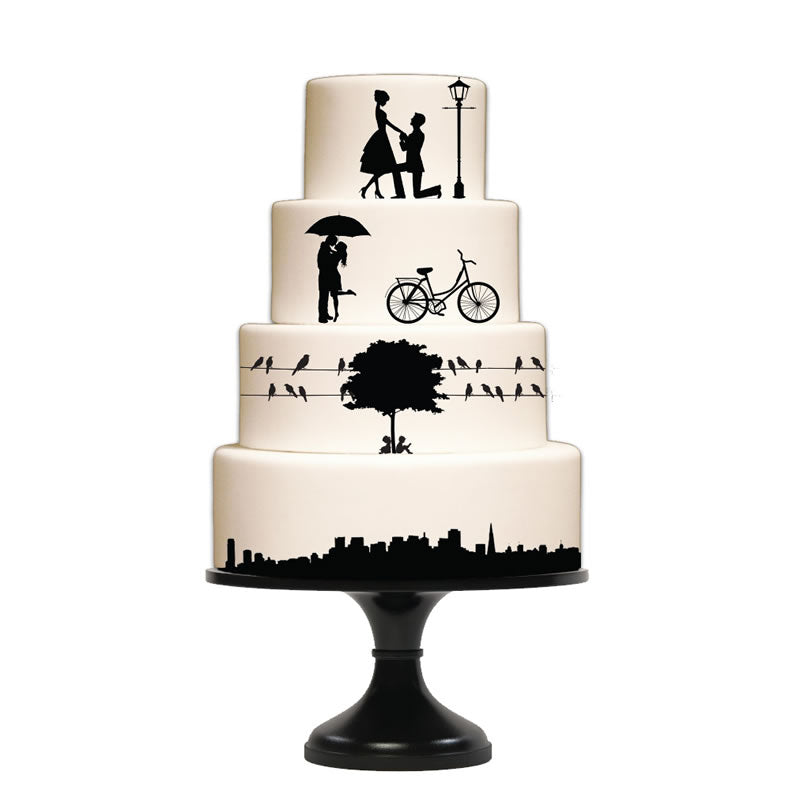 WEDDING & CITY ELEMENTS Silho Mould - by Silho Cake